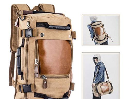 backpack canvas and leather